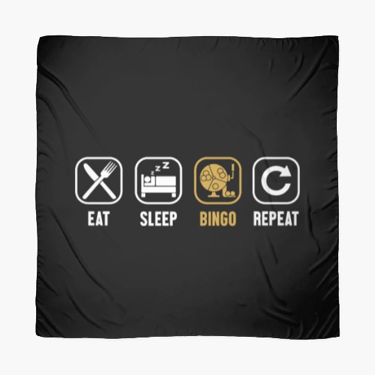 Eat Sleep Bingo Repeat Professional Caller Scarves