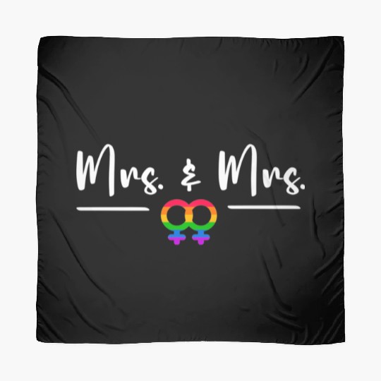 Gay Lesbian LGBT Wedding for Mr and Mrs Honeymoon Scarves