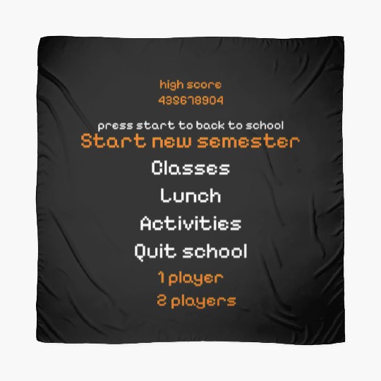 back to school pixel retro video game Scarves