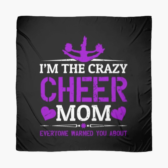 Crazy Cheer Mom Cheerleading Mommy Mother's Day Scarves