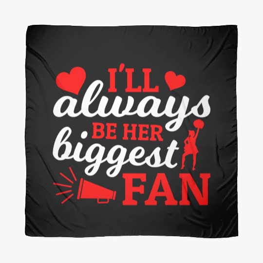 Always Her Fan Cheer Mom Cheerleading Mother's Day Scarves
