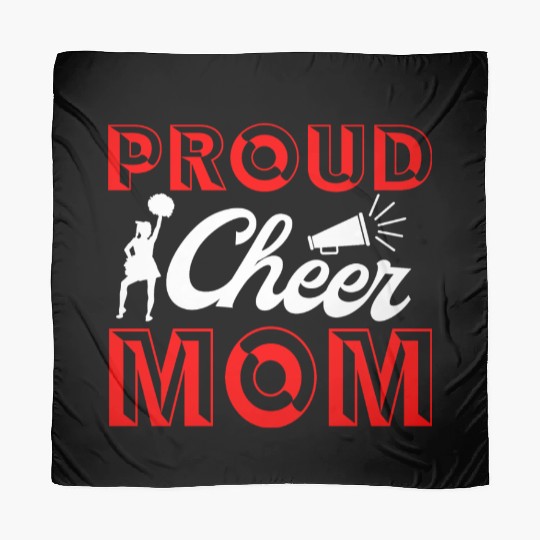Proud Cheer Mom Cheerleading Mommy Mother's Day Scarves