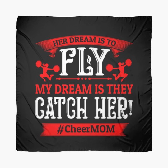 Dream Cheer Mom Cheerleading Mommy Mother's Day Scarves