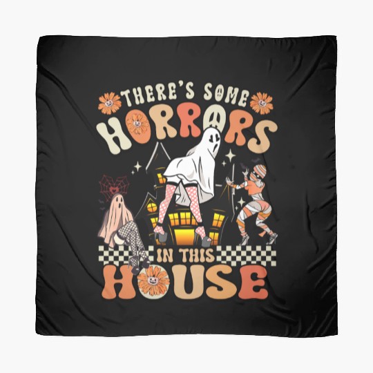 There's Some Horrors In This House Ghost Halloween Scarves