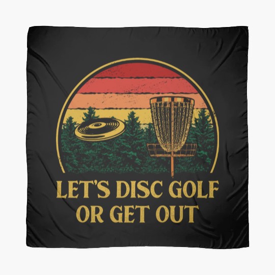 Lets Disc Golf or Get Out Funny Husband and Wife H Scarves