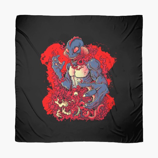 Fantasy Horror Creature - Death Lagoon Scarves