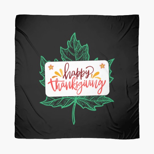 Happy Thanksgiving Leaf Scarves