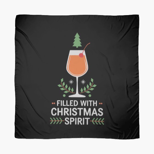 Filled With Christmas Spirit Cheerful Holiday Scarves