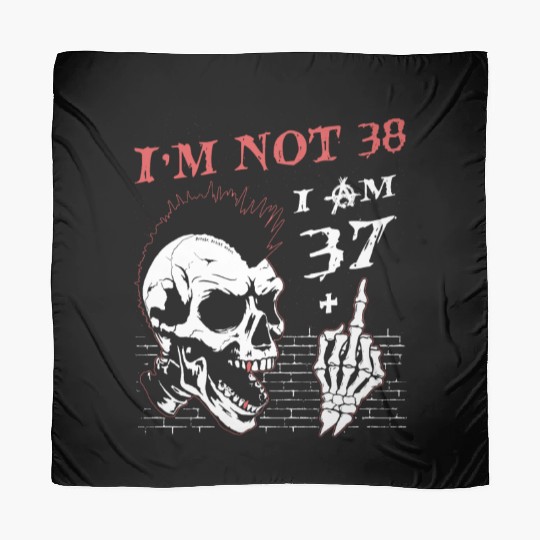 I Am 37 Plus Middle Finger - 38th Birthday Scarves