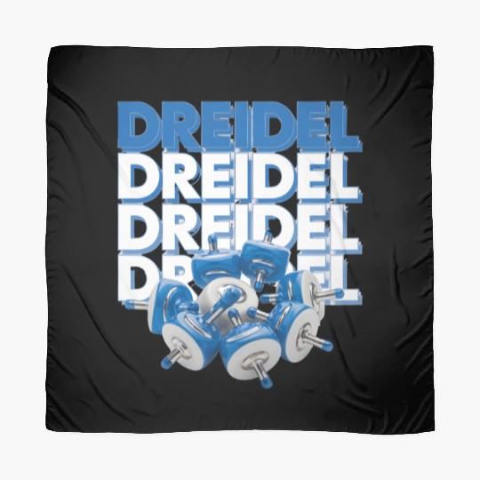 Spinning Dreidels Hanukkah Fun Scarves