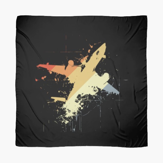 80s Plane Graphic Scarves