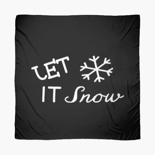Let it Snow Cool Ice Frost Christmas Snow flake Scarves