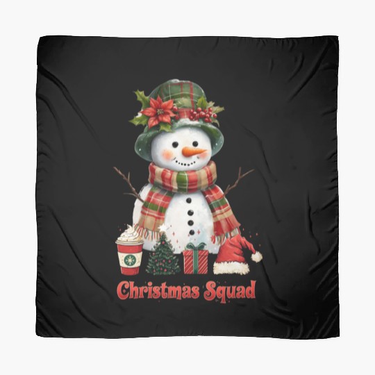 Snowman Christmas Family Gathering Scarves