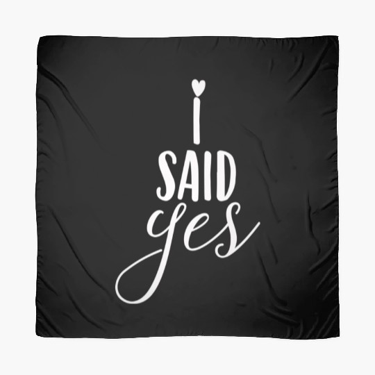 Bride Said Yes Wedding Engagement Bachelorette Scarves