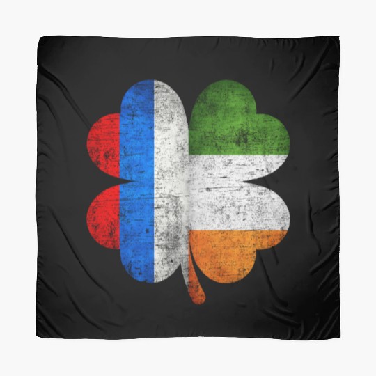 Russian Irish Shamrock Russia Ireland Flag Scarves