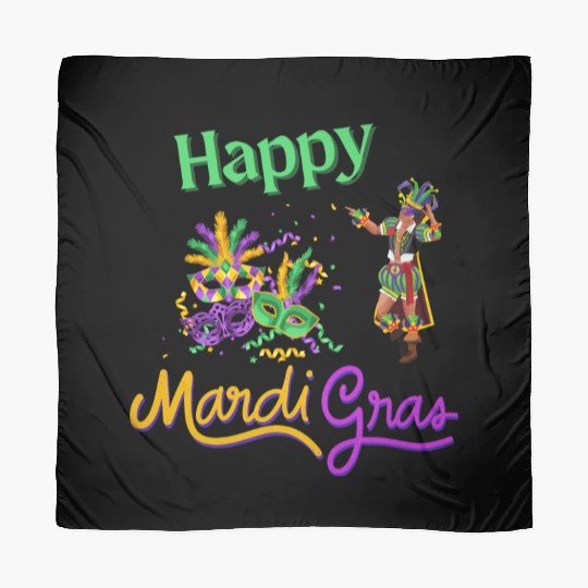 Mardi Gras Celebration Design Scarves