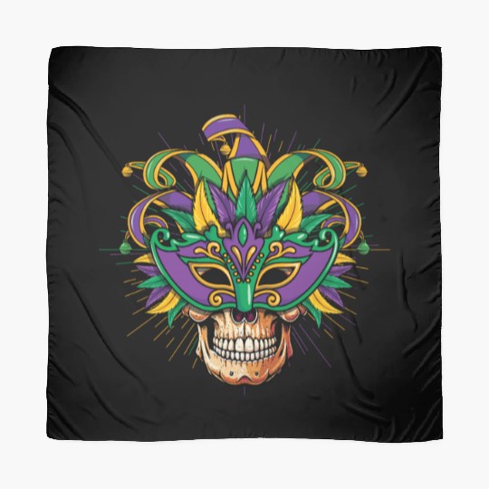 Sugarskull Mask Festival Parade Mardi Gras Scarves