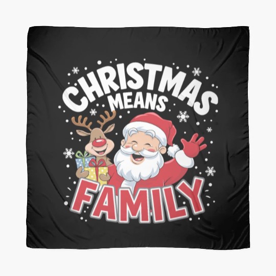 Christmas means family Scarves