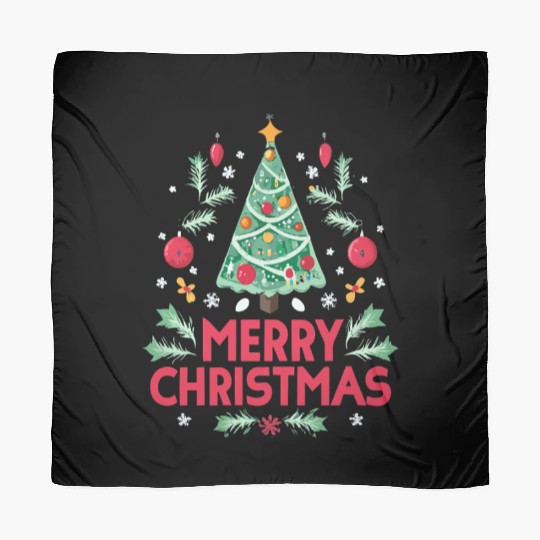 Christmas tree Merry Christmas Scarves