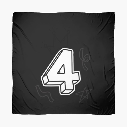 Coloring Scarves: Number 4 – Birthday Fun for Kids