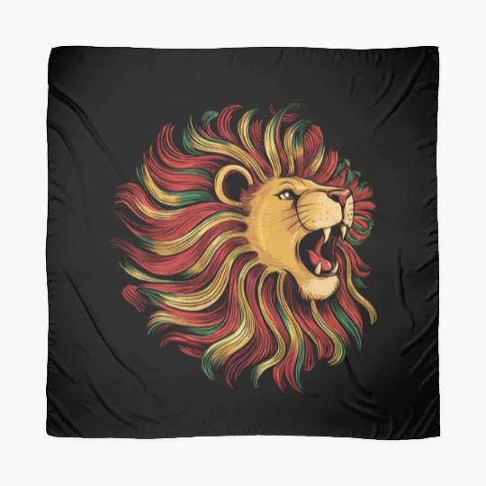 I'm black History powerful African Lion Juneteenth Scarves