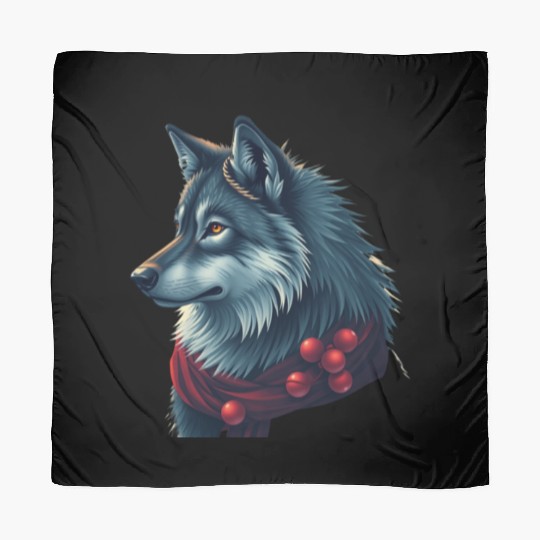 Winter Wolf Holiday Scarves