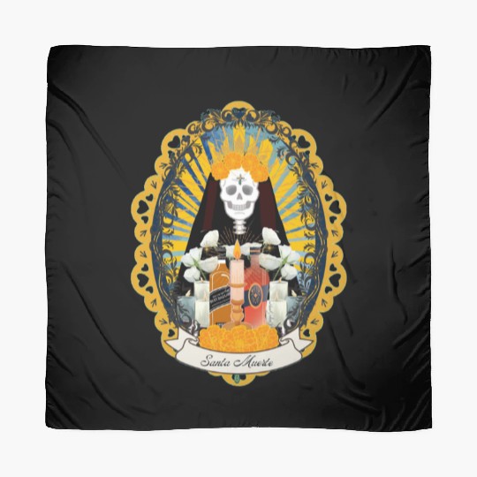 Regal Santa Muerte Scarves