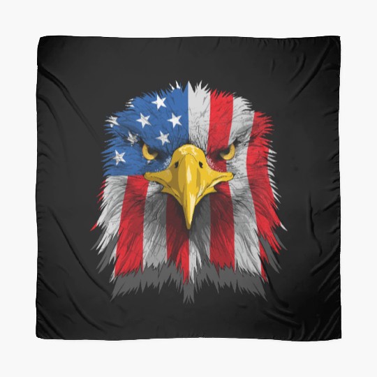 American Flag Patriotic Eagle 4th of July Scarves