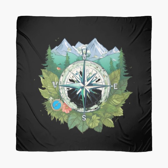 Journey Awaits Travel Enthusiast Scarves