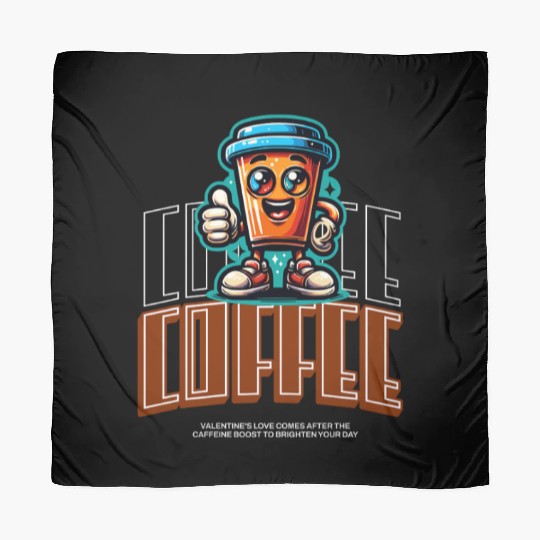 v is for Coffee First Fun Valentine's Scarves