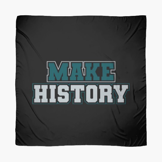 Make History Green and Silver Scarves