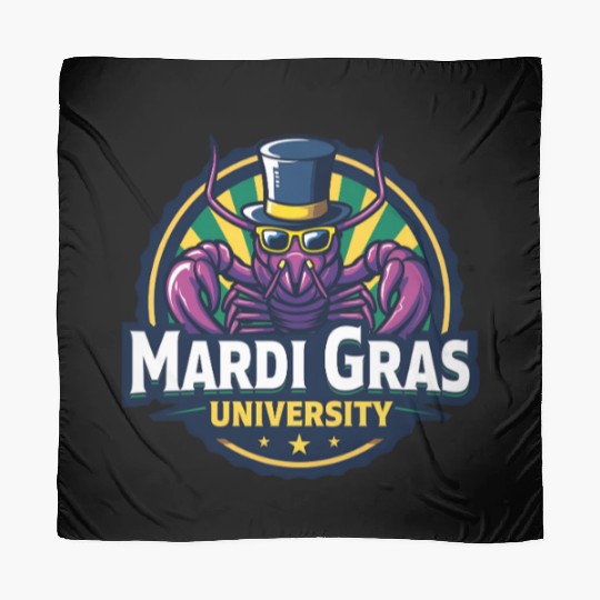 Mardi Gras University Crawfish Men's Mardi Gras Scarves