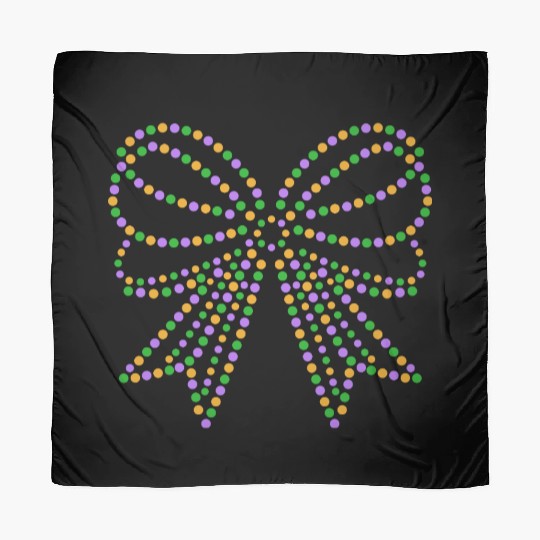 beads Coquette Bow Mardi Gras Festival Fleur Scarves