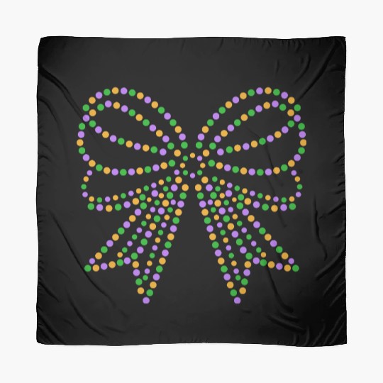 beads Coquette Bow Mardi Gras Festival Fleur Scarves