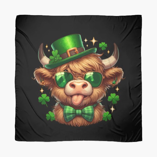 St Patricks Day Scarves - Irish Lucky cow