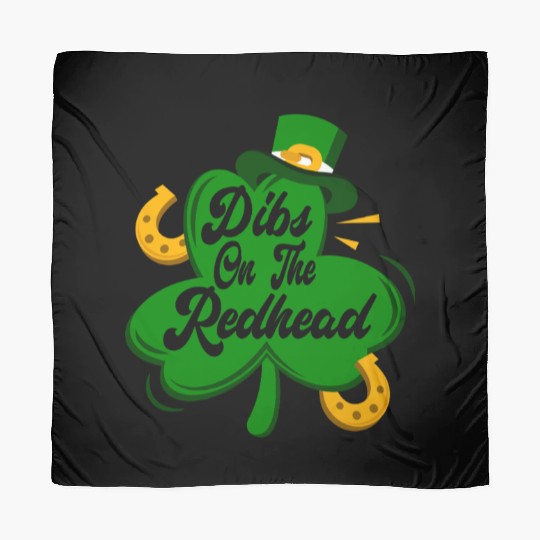 Dibs On The Redhead Funny St Patricks Day Drinking Scarves