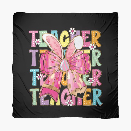 Teacher Easter Bow Design Scarves