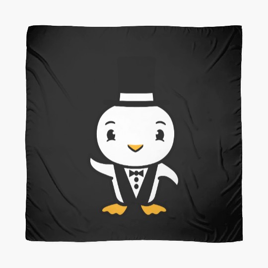 Bird Husband Top Hat Suit Wedding Rich Duck Groom Scarves