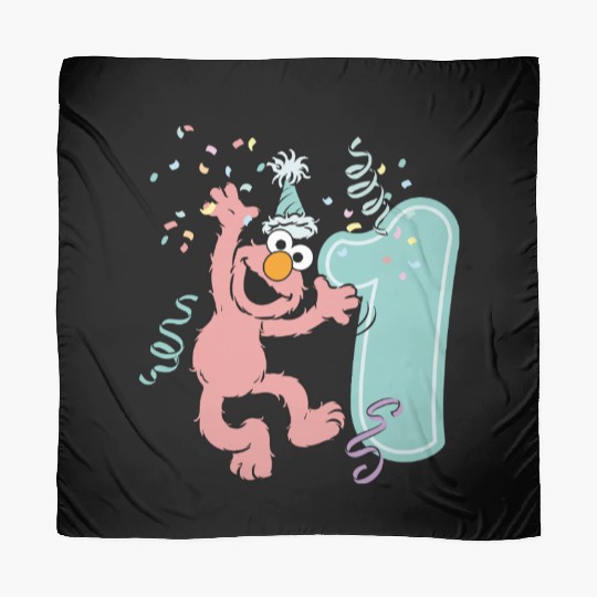 Sesame Street Birthday Design With Elmo One Year Scarves