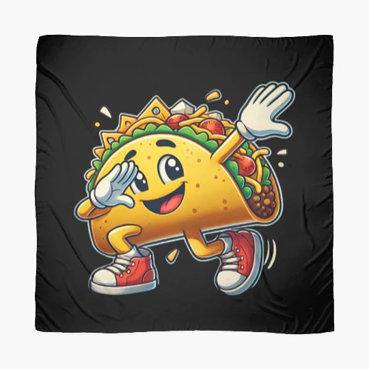 Dabbing Taco Cinco de Mayo Mexican Food Scarves