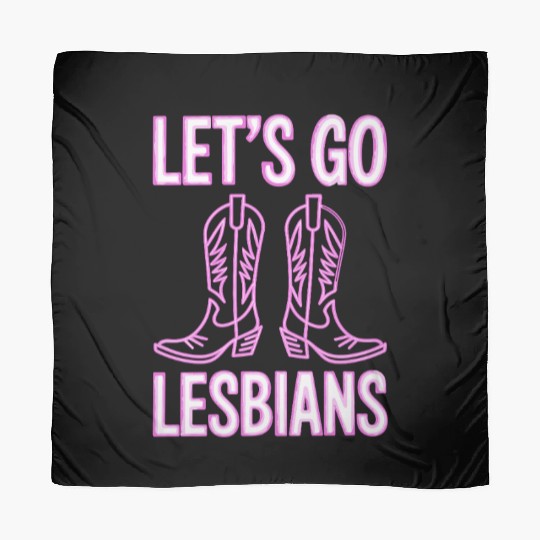 Let’s Go Lesbians Subtle Lesbian Pride Scarves