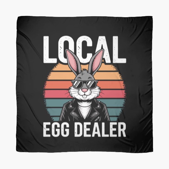 Local Egg Dealer Easter Bunny Retro Easter Sunday Scarves