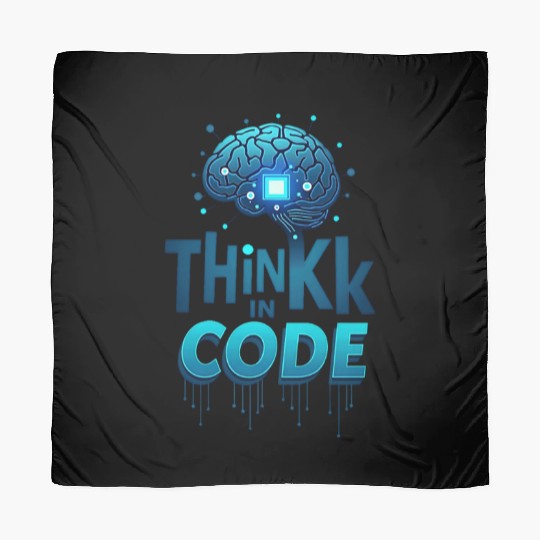 Think in Code Brain Computing Themed Scarves