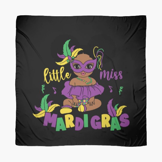 Little Miss Mardi Gras Baby Girl Design Scarves