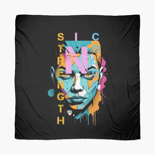 Strength in Color – Urban Graffiti Art Scarves.