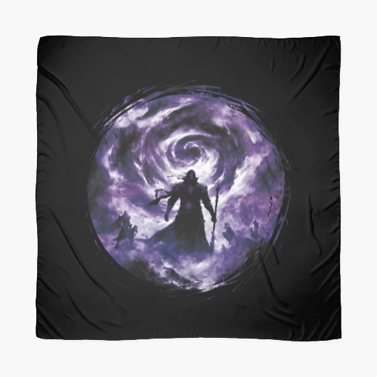 Dark Sorcerer with Purple Mist and Arcane Power Scarves
