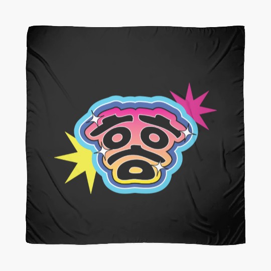 “Hahaha” in Korean Hangul – Funny Pop Art Laugh Scarves