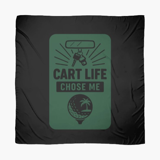 Golf Cart Life Senior Humor Retirement Ride Scarves