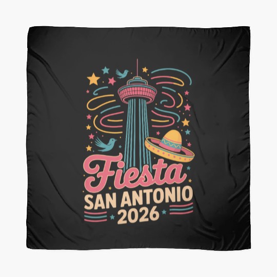 Funny San Antonio 2026 Fiesta Cinco De Mayo Tex Scarves
