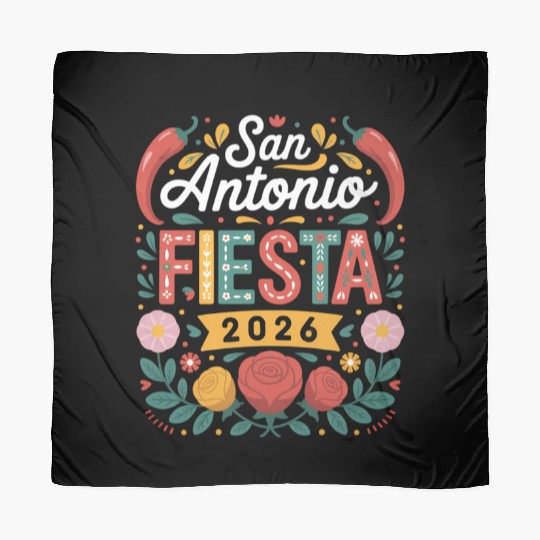 San Antonio 2026 Fiesta Cinco De Mayo Texas Scarves